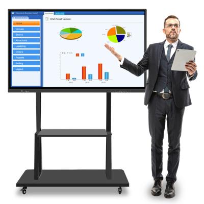 China Guangdong Mobile Software Supply 4K Multi Touch Screen Class Wireless Interactive Whiteboard 75inches for sale