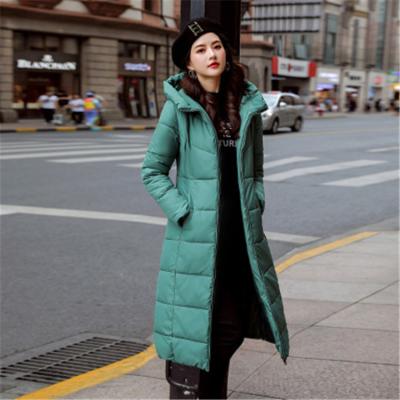 China Waterproof 2020 Winter Women's Hooded Coat Fur Collar Cotton-padded Women Long Large Plus Size Jackets for sale