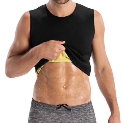 China 2021 Men's Breathable Body Shaper Moco Workout Hot Sweat Tank Tops Slimming Sauna Vest Neoprene Compression Thermal Shirt for sale