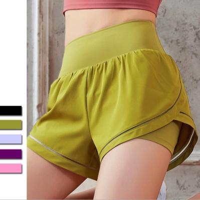 China 2020 New QUICK DRY Women 2 In 1 High Waisted Yoga Shorts Cycling Shorts Jogging Cycling Shorts Breathable Quick Drying Sports for sale