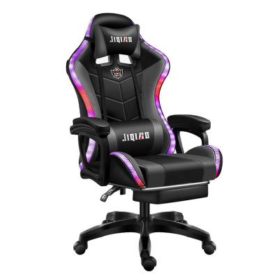 China Cheap Price Adjustable Silla Massage RGB Gamer Gaming Computer Desk Pink Price PU (Height) Leather Wrapping Chair With Lights And Speakers for sale