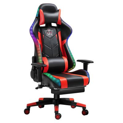 China (Size)Adjustable Back Luxury Ergonomic PU Desk Recliner PC Computer Silla RGB Leather Gamer Led Lightweight Massage Packing Gaming Chair for sale