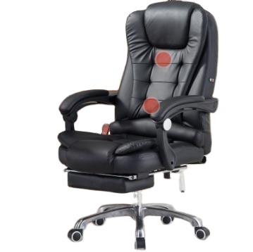 China Low MOQ Manufacturer Adjustable High Quality PU Leather Back Ergonomic Swivel (Height) High Swivel Executive Office Chair With Footrest for sale