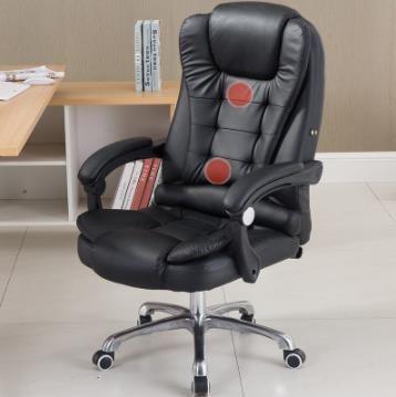 China Manufacturer Cheap Wholesale High Quality Leather Adjustable Lumbar Support Swivel Back Office Chair With Wheels for sale