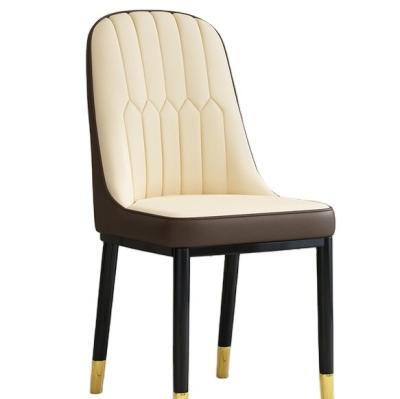 China Factory 2021 modern home furniture nordic cheap price high quality leather high cooling back chair for sale for sale