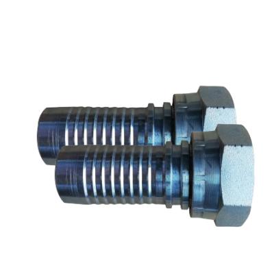 China Machining Hydraulic Steel Metric Threaded Male Pipe End Fittings And Adapters Nipple for sale