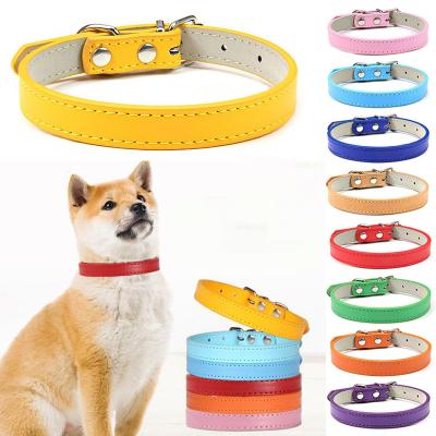 China Custom Dropshipping Personalized Waterproof Adjustable Luxury Leather Pet Collar For Dog for sale