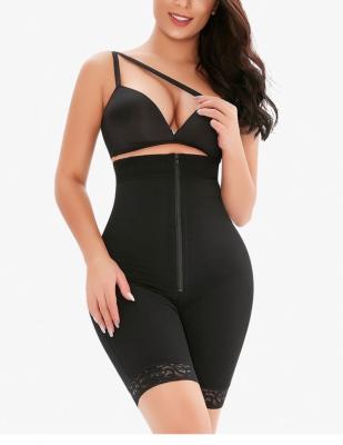 China Hot Selling QUICK DRY High Waist Breasted Tender and Non-Slip Long Waist Zipper Belly Waist Slimming Butt-Lift Fajas for Women for sale