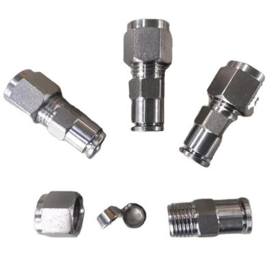 China Hose Lines Plug Factory Top Supply Best Selling Adjustable Stainless Steel Tube Connector for sale