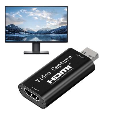 China HDMI to USB 2 0 Video 4K Recorder Game Video Live Streaming Adapter HDMI to USB Video Capture Card 64x28x13mm for sale