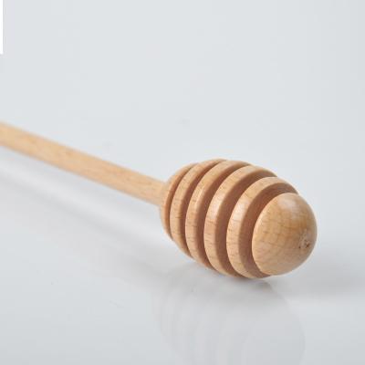 China QL1014 Customized Natural Wooden Honey Spoon Stick For Kitchen Home Natural Wooden Honey Spoon Stick for sale