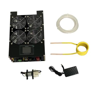 China Machinery Repair Shops 5000W ZVS Induction Heater Induction Heating PCB Board Heating Machine Fused Metal+Coil+Pump for sale