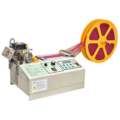 China Factory 988T computer hot machine zipper tape slitter belt cloth Automatic elastic belt and cold webbing cutter for sale