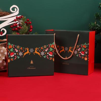 China Recycled Materials Christmas Trees Decoration Cards Full Color Desgin Box Logo Recycled Cardboard Paper Gift for sale