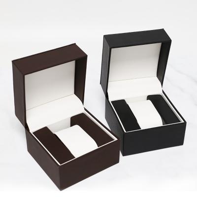 China New Product Logo PU Leather Gift Envelope Handmade Custom Leather Watch Box Luxury New Product Quartz Watch Box Set for sale