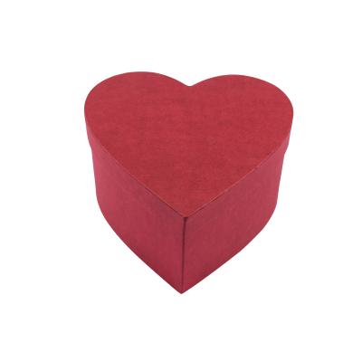 China Light Weight Recycled Red Heart Shaped Gift Box Storage Packaging Logo Paper Box Factory Custom Jewelry Box for sale