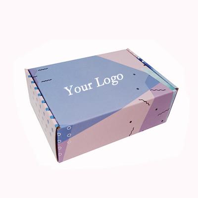 China Recycled Materials Paper Gift Packing Boxes Small Box Packaging With Your Own Logo Color Clothing Paper Boxes for sale