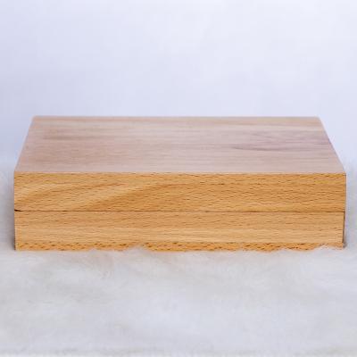 China Handmade Square Wooden Jewelry Box With Custom Logo Packaging Wooden Jewelry Box for sale