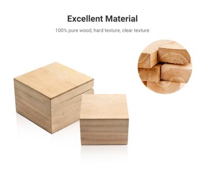 China 2021 Small Velvet Handmade Unique Luxury Recycled Wooden Gift Boxes With Pillow Design Bangle Wooden Box for sale