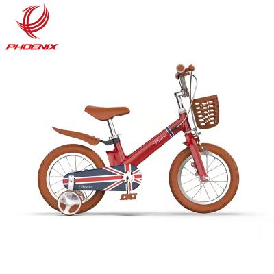 China British Popular Children Bike PHOENIX Magnesium Alloy Student Kids Bicycles Bike Kids 14 Inch Balance Kids Bike With Basket for sale