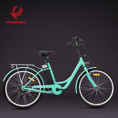 China Aluminum Alloy PHOENIX 26 Electric Bicycle 250w EBIKE 36V 10Ah Electric Urban Commuting Bicycle for sale