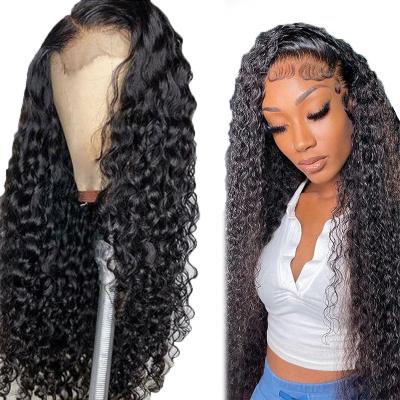 China Cheap Body Wave 100% 13x6 HD Natural Silky Straight Wholesale Glueless Sellers Women Raw Hair Lace Front Wigs Brazilian Water Wave Short for sale