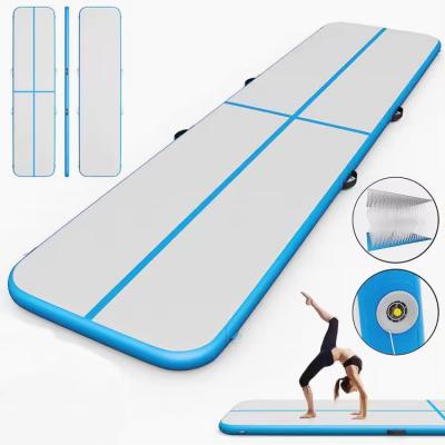 China Yoga Exercises Fitness Factory Custom Inflatable Air Yoga Mat Home Floor Inflatable Air Track for sale