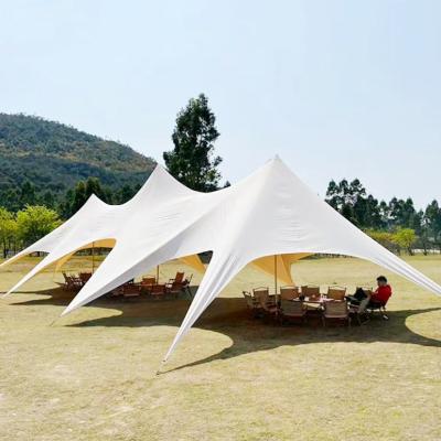 China Sun Proof Tents Camping Outdoor Big  Elastic Flexible Stretch Party Tents Large  Stretch Meeting Tents 20 M Camping Large Tarp Sunshade Tent for sale