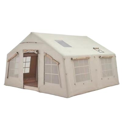 China Strong Factory Cheap Large Inflatable Air Automatic Waterproof Cotton Tent With Free Pump for sale