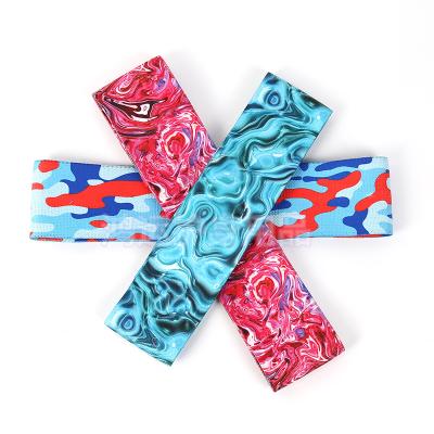 China Factory Direct Camouflage Bands Factory Direct Link Dye Camouflage Resistance Bands Custom Logo Yoga Gym Exercise Booty Hip Fabric Bands Customized Packing for sale