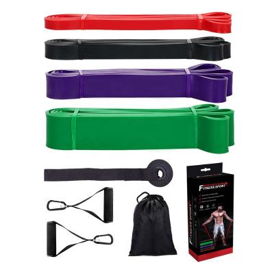 China CHENGMO SPORTS FACTORY CHENGMO DIRECT SPORTS Custom Yoga Stretch Band Loop Top Quality Latex Pull Up Aid Bands Fitness Resistance Band Set Along for sale