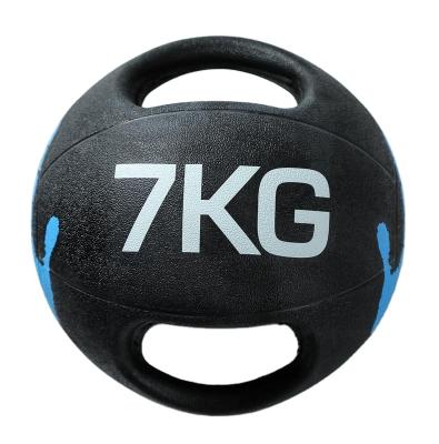 China CM SPORTS FACTORY CM DIRECT SPORTS New Design Slam Ball Fitness Rubber Medicine Ball Customized Logo Medicine Ball Double Dual Grip Handle for sale