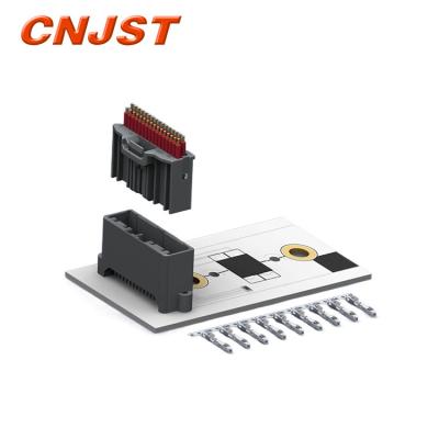 China PCB Connectors 1.10mm Pitch 180 Angle Automotive Lighting Wafer With Double Row Pin Connector for sale