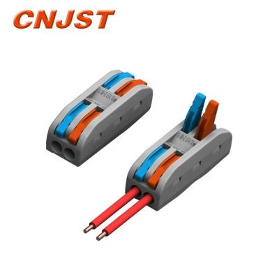 China Quick Type Wiring Spring Power Cable Connector Self Locking Electrical Terminal Block for sale