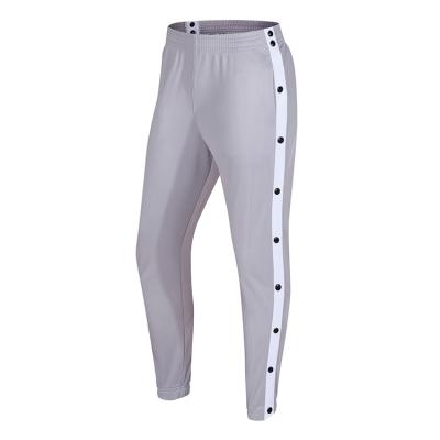 China Custom Logo Women's Breathable Basketball Sports Trouser Pants Wide Open Buckle Fashion Button Pants Loose Sweatpants Pants for sale