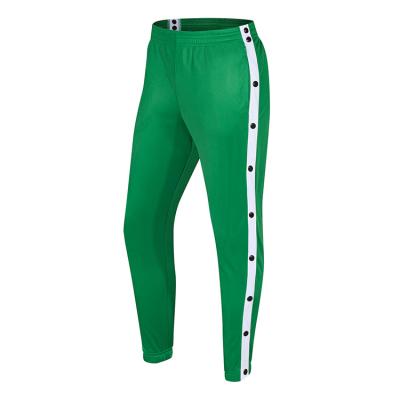 China Custom Logo Women's Breathable Basketball Sports Trouser Pants Wide Open Buckle Fashion Button Pants Loose Sweatpants Pants for sale