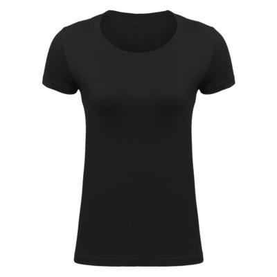 China QUICK DRY Hot Selling Women's Custom Logo Design Plain Cotton Fitness Tops 100% Cotton Sports T-shirt in Multicolor for sale