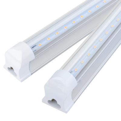 China Long grow lamp strip luz barra crecimiento led 1.2m 18w 28w full spectrum integrated T8 led grow light tube for green veg. flower lettuce for sale