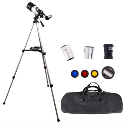 China TELESCOPE Outdoor Moon Kids Beginners Portable Travel Observation Monocular Refracting Astronomical Telescope 40070 with Carry Bag Tripod for sale