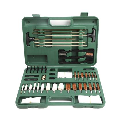 China 62Pcs Cleaning Kit Hunting Gun Case Cleaning Gun Universal Clean Gun Brass Brush Fit All 9mm Caliber Rifle Gun Cleaning Kit for sale