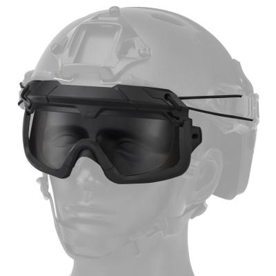 China Helmet Can Be Connected Wargame Army Windproof Goggles Anti Fog Airsoft Helmet Goggles Paintball Tactical Goggles for sale