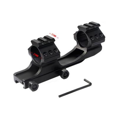 China Hunting 30mm Mount 25mm Rail Scope One Piece Cantilever Mount Dual Tactical Scope Rings for sale