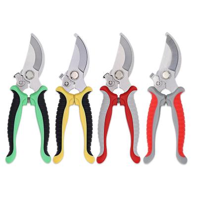 China 2021 High Precision Anti-Slip Handle Fine Polished Hedge Shears Garden Scissors for sale