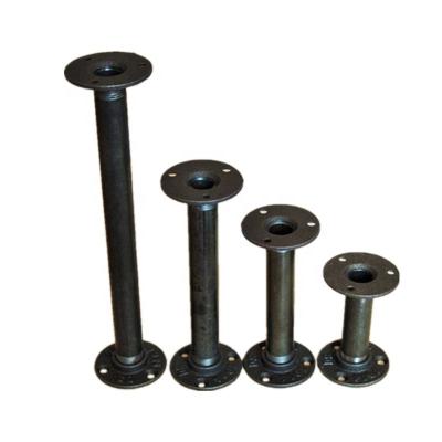 China Furniture 1/2 Fittings 3/4 1 Different Size NPT Thread Black High Quality Malleable Iron Pipe Wholesale for sale