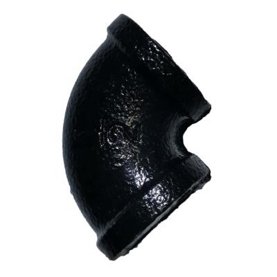 China 90 Degree Elbow Free Robe Hook Threaded Cast Iron Malleable Iron Black Elbow for sale