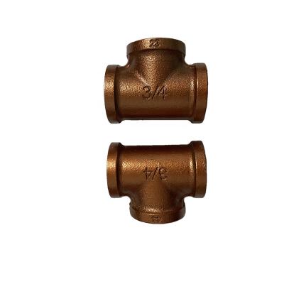 China Retro Decoration Best Price Malleable Iron Gold Pipe Fitting Tee for Coat Racks or Toilet Paper Holder for sale