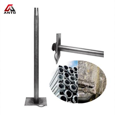 China Underground Mining Tunnel Arch Support Friction Rock Anchor Bolt 42mm Slot Set Stabilizer Mining Bolt Price for sale