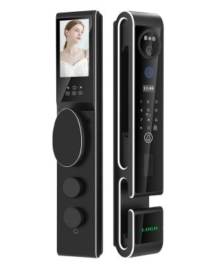 China Luxury S666 3D Face Recogniton Door Lock With Intercom Automatic Security Door Lock for sale