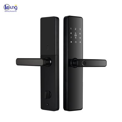 China Tuya Wifi App and TT Lock App Controlled Digital Door Lock with Multiple Unlock Ways for sale