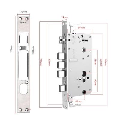 Κίνα Ατσάλι Smart Mortise κλειδαριά με ψηφιακή κάρτα κλειδιού εκτύπωσης δακτύλου προς πώληση